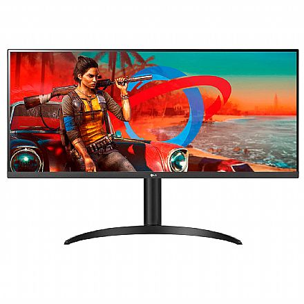 Monitor - Monitor 34" LG 34WP550-B - IPS Full HD Ultrawide 2560x1080 - Modo Gamer - FreeSync - HDMI