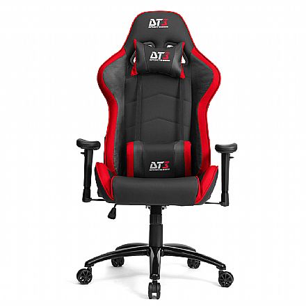 Cadeiras - Cadeira Gamer DT3 Sports Jaguar Red - Encosto Reclinável de 180º - Construção em Aço - 12198-1