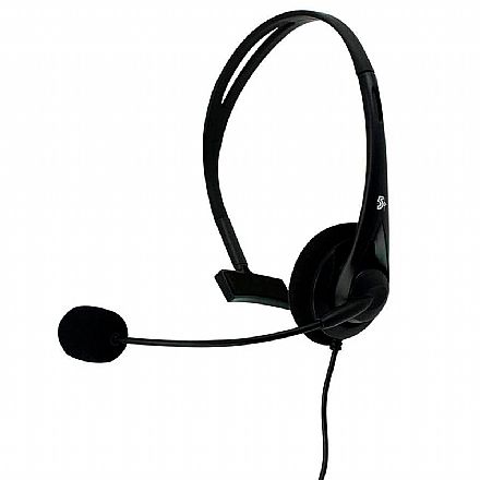 Fone de Ouvido - Headset ChipSCE Office - Microfone - Controle de volume - Conector USB - 015-0101