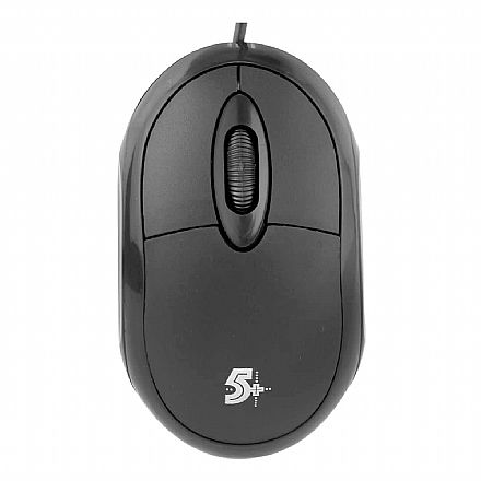Mouse - Mouse USB 5+ Office - 1000dpi - Preto - 015-0043