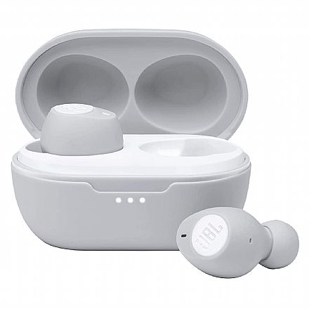 Fone de Ouvido - Fone de Ouvido Bluetooth Earbud JBL Tune 115TWS - com Microfone - com Case carregador - Branco - JBLT115TWSWHT