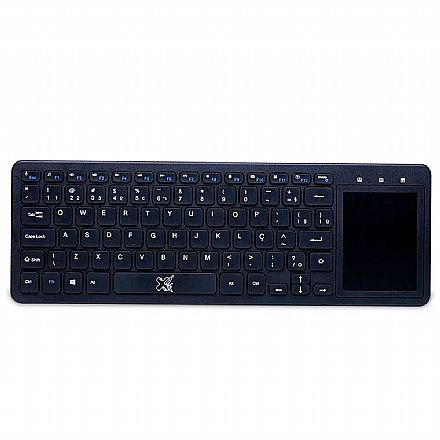 Teclado - Teclado sem Fio com Touchpad Multitoque Integrado - Maxprint TV Plus - ABNT2 - 6014276