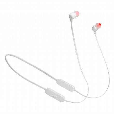 Fone de Ouvido - Fone de Ouvido Bluetooth Intra-Auricular JBL Tune 125BT - com Microfone - Branco - JBLT125BTWHT