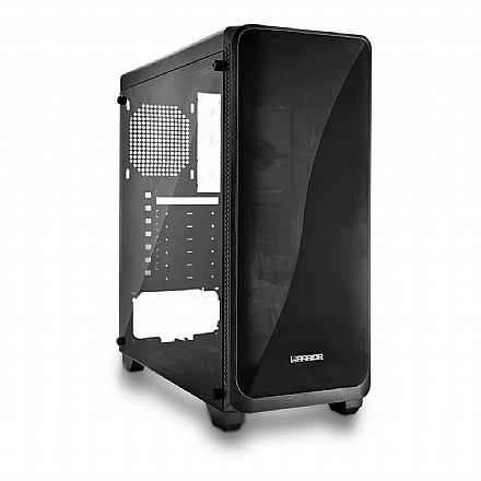 Gabinete - Gabinete Gamer Multilaser Warrior Modoc - Lateral em Vidro Temperado - USB 3.0 - GA178