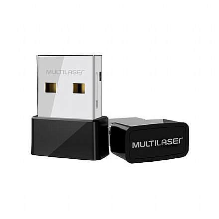 Placas e Adaptadores de rede - USB Adaptador Wi-Fi Multilaser AC650 - 650Mbps - RE078