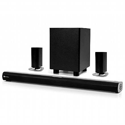 Home Theater - Soundbar 5.1 Goldentec - 280W RMS - Com Subwoofer - Conexões HDMI, Óptica e Bluetooth - 43955