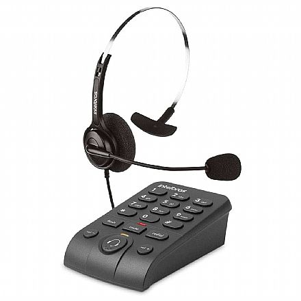 Telefonia fixa - Telefone com Headset Intelbras HSB40 - Base Discadora