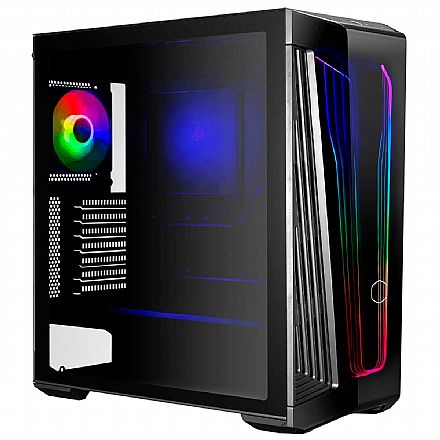 Gabinete - Gabinete Cooler Master Masterbox 540 - Lateral em Vidro Temperado - Frontal ARGB - MB540-KGNN-S00