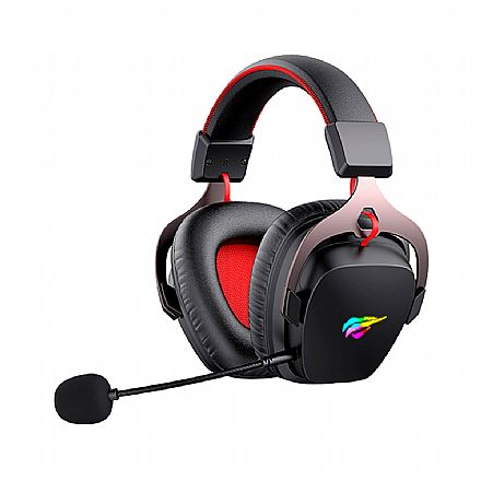 Fone de Ouvido - Headset Gamer Sem Fio Havit H2015G - Drivers 50mm - Conexão 2.4GHz - Drivers 50mm - RGB - HVGMH-H2015G-BO