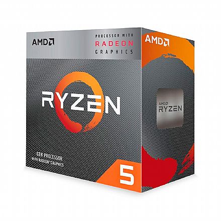 Processador AMD - AMD Ryzen 5 4600G Hexa Core - 3.7GHz (Turbo 4.2GHz) - Cache 8MB - AM4 - 100-100000147BOX