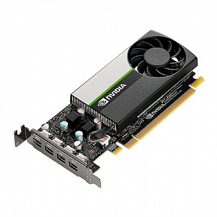 Placa de Vídeo - Placa Gráfica Nvidia Quadro T1000 8GB GDDR6 128bits - PNY VCNT10008GB-PB