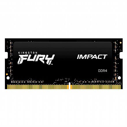Memória para Notebook - Memória SODIMM 32GB DDR4 2666MHz Kingston Fury Impact - para Notebook - CL16 - KF426S16IB/32