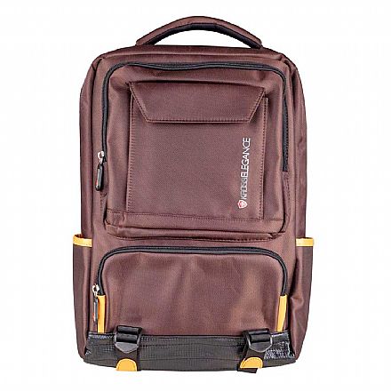 Mochila / Bolsas - Mochila Kross Elegance Comfort KE-BPM20 - para Notebook e Tablet - Marrom