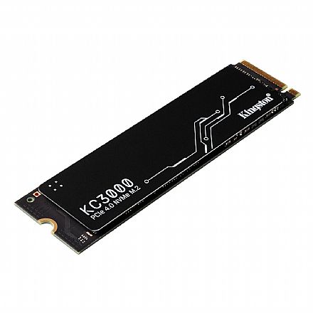 SSD - SSD M.2 2TB Kingston KC3000 - NVMe - Leitura 7.000MB/s, Gravação 7.000MB/s - SKC3000D/2048G