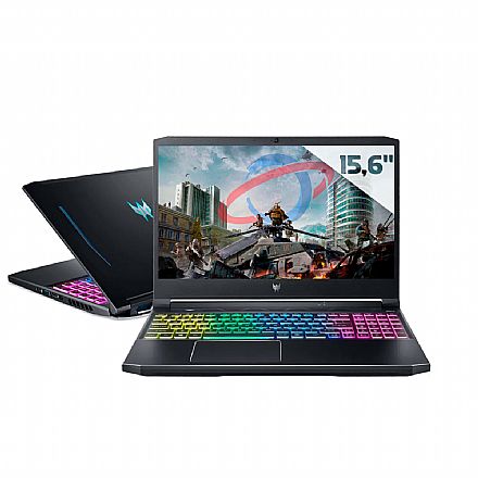 Notebook - Notebook Acer Gaming Predator Helios 300 - Intel i7 11800H, RAM 32GB, SSD 1TB, GeForce RTX 3070, Tela 15.6" Full HD, Windows 11 - PH315-54-70LH