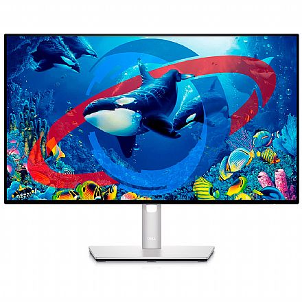 Monitor - Monitor 27" Dell U2722D UltraSharp - IPS QHD 2560 x 1440 - Regulagem de Altura e Rotação 90° - HDMI, DisplayPort - Outlet - Garantia 90 dias