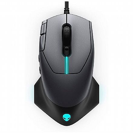 Mouse - Mouse Gamer Alienware AW510M - 16000dpi - 10 Botões Programáveis - RGB - AW510M-DAEM