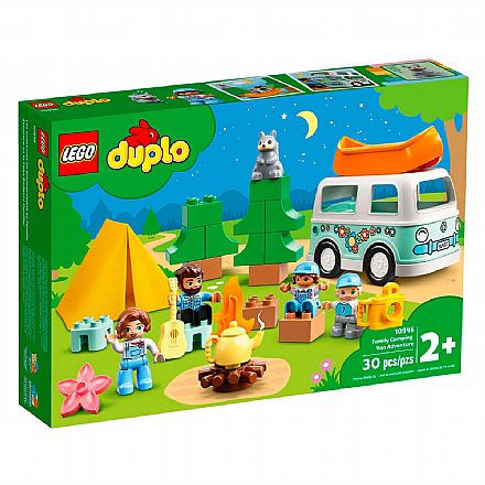 Brinquedo - LEGO Duplo - Aventura Familiar com Kombi - 10946