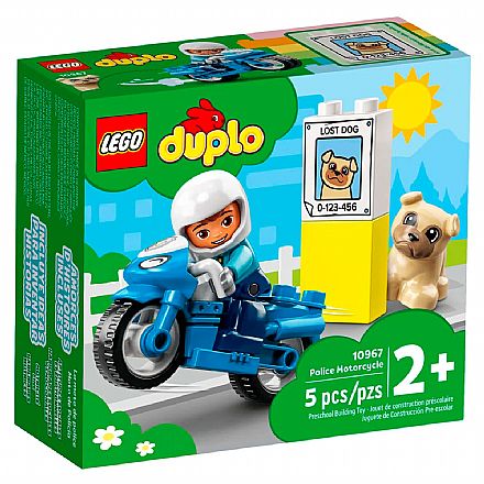 Brinquedo - LEGO DUPLO - Motocicleta da Polícia - 10967