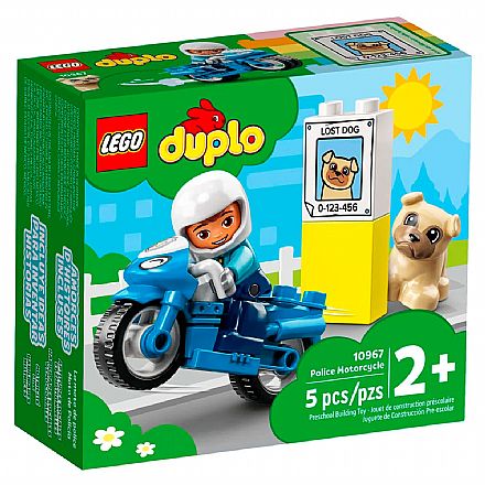 Brinquedo - LEGO Duplo - Motocicleta da Polícia - 10967