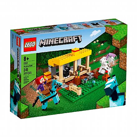 Brinquedo - LEGO Minecraft - O Estábulo de Cavalos - 21171