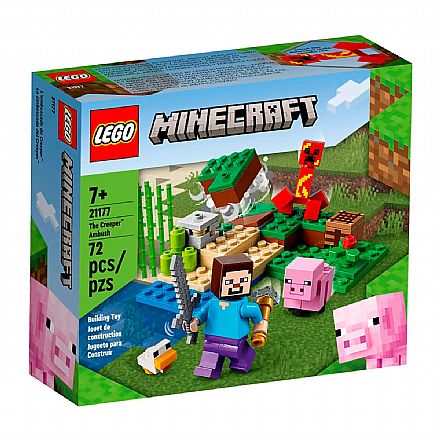 Brinquedo - LEGO Minecraft - A Emboscada do Creeper - 21177