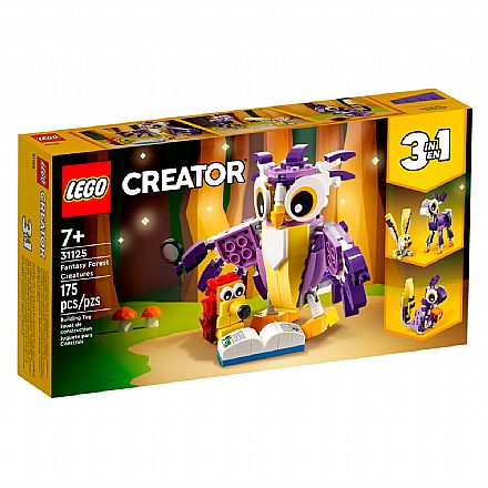 Brinquedo - LEGO Creator 3 em 1 - Criaturas da Floresta da Fantasia - 31125