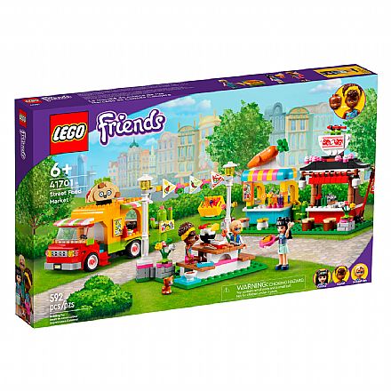Brinquedo - LEGO Friends - Mercado de Comida de Rua - 41701