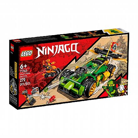 Brinquedo - LEGO Ninjago - Carro de Corrida EVO do Lloyd - 71763