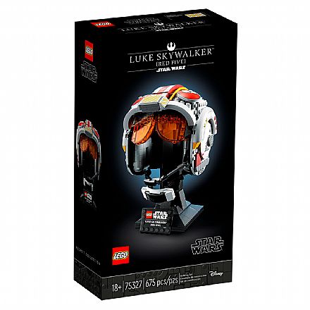 Brinquedo - LEGO Star Wars - Capacete de Luke Skywalker™ (Cinco Vermelho) - 75327