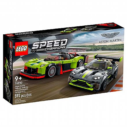 Brinquedo - LEGO Speed Champions - Aston Martin Valkyrie AMR Pro e Aston Martin Vantage GT3 - 76910