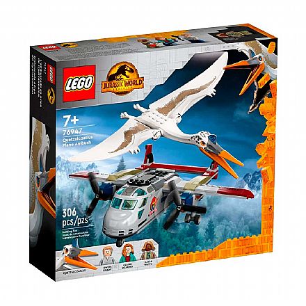 Brinquedo - LEGO Jurassic World - Emboscada de Avião ao Quetzalcoatlus - 76947