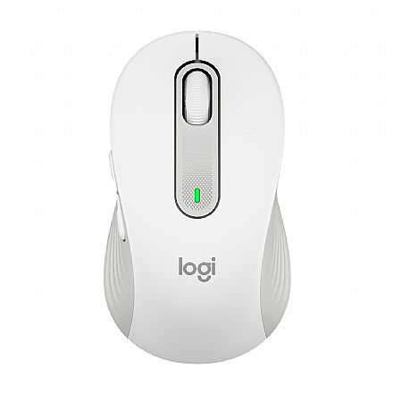 Mouse - Mouse sem Fio Logitech M650 Signature - Receptor USB Logi Bolt ou Bluetooth - 2000dpi - Branco - 910-006252