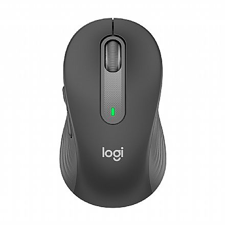 Mouse - Mouse sem Fio Logitech M650 Signature - Receptor USB Logi Bolt ou Bluetooth - 2000dpi - Grafite - 910-006250