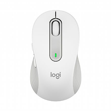 Mouse - Mouse sem Fio Logitech M650 Signature L - Receptor USB Logi Bolt ou Bluetooth - 2000dpi - Branco - 910-006233