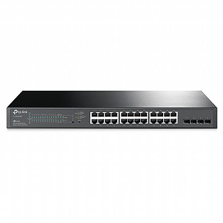 Rede Switch - Switch 24 Portas TP-Link TL-SG2428P - Gigabit - PoE+ - 4 Portas SFP - Gerenciável L2+ - JetStream