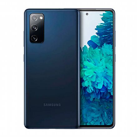 Smartphone - Smartphone Samsung Galaxy S20 FE - Tela 6.5", 128GB, 6GB RAM, Dual Chip 5G, Câmera Tripla + Selfie 32MP, Snapdragon 865 - Azul Marinho - SM-G781B/DS