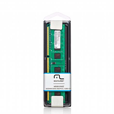 Memória para Desktop - Memória 4GB DDR3 1600MHz Multilaser - PC3 12800U - MM410