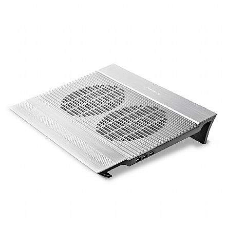 Notebook Acessórios - Suporte para Notebook Deepcool N8 - até 17" - 2 Ventoinhas - Branco - DP-N24N-N8SR