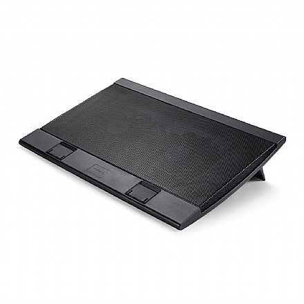 Notebook Acessórios - Suporte para Notebook Deepcool Wind Pal FS - até 17" - 2 Ventoinhas - Preto - DP-N222-WPALFS