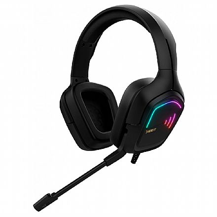 Fone de Ouvido - Headset Gamer Gamdias Hebe E2 - LED RGB - Drivers 40mm - Conector P2 e USB - Preto