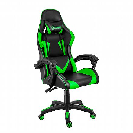 Cadeiras - Cadeira Gamer Xzone CGR-01-GR - Encosto Reclinável de 140º - Preta e Verde