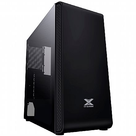 Gabinete - Gabinete Gamer Vinik Vx Gaming VAUX - Lateral em Vidro Temperado - USB 3.0 - Preto - 36257