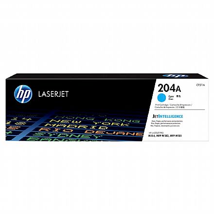 Toner - Toner HP 204A Ciano - CF511A - Para Laserjet Pro M154 / MFP M180 / MFP M181