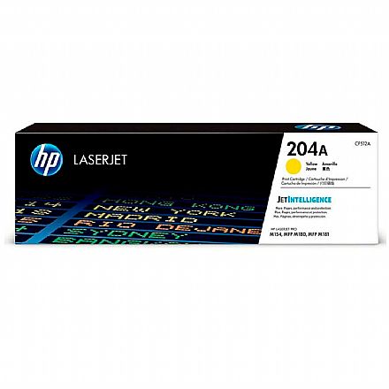 Toner - Toner HP 204A Amarelo - CF512A - Para Laserjet Pro M154 / MFP M180 / MFP M181