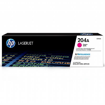 Toner - Toner HP 204A Magenta - CF513A - Para Laserjet Pro M154 / MFP M180 / MFP M181