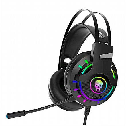 Fone de Ouvido - Headset Gamer Bright - Surround 7.1 Virtual - LED RGB - com Microfone - USB - 0592