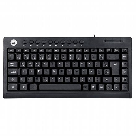 Teclado - Teclado USB Bright - ABNT2 - Preto - Tecla Multimídia - 0505