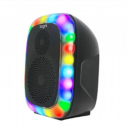 Caixa de Som - Caixa de Som Bluetooth Bright Color Boom - RGB - 120W - Bivolt - C13
