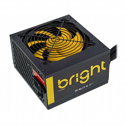 Fonte - Fonte 650W Bright FT002 - PFC Ativo - ATX